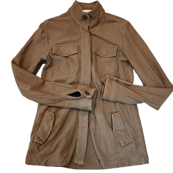 James Perse green sweater jacket. Size 1 or small - Picture 2 of 16